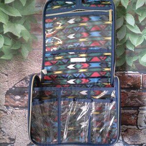 Boho Cosmetic Hanging Case Toiletry Organizer Zip Around